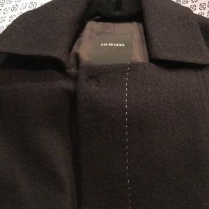 Mid calf wool jacket